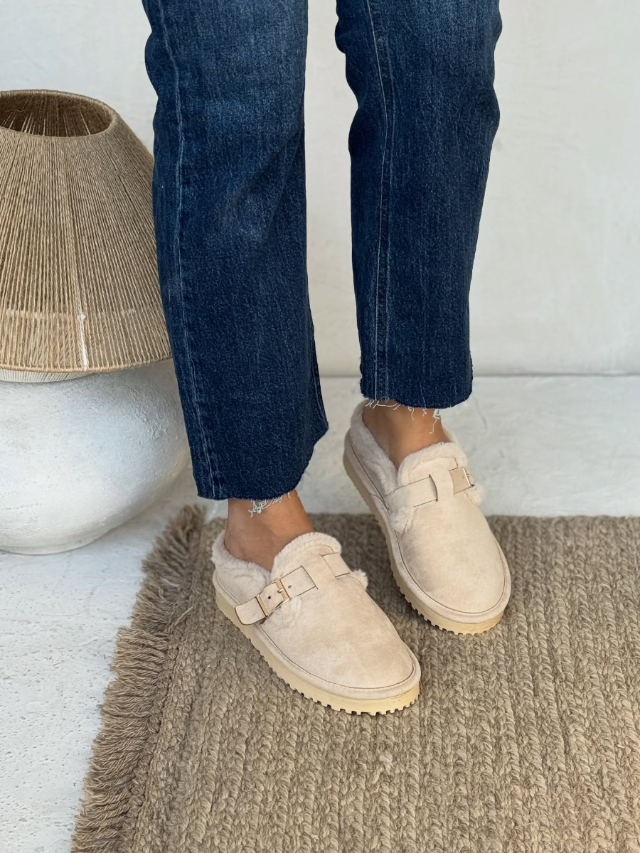 Solid Plush Flats