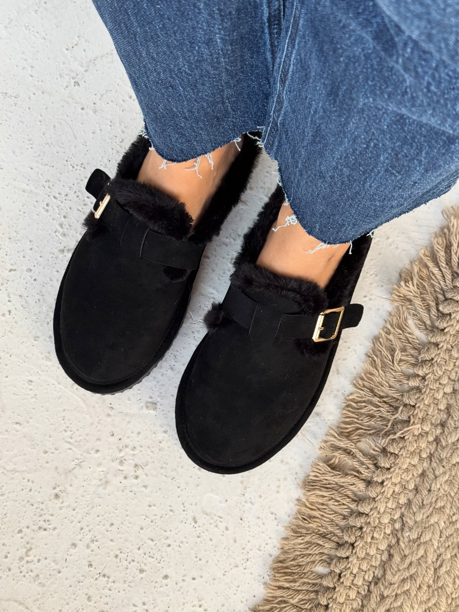 Solid Plush Flats