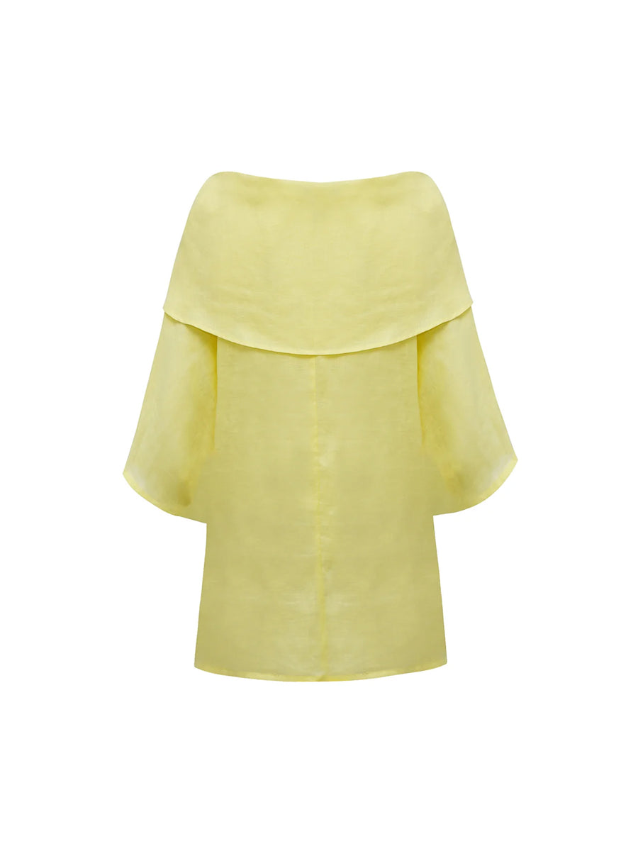 Shawl Collar Shirt & Wide Leg Pants
