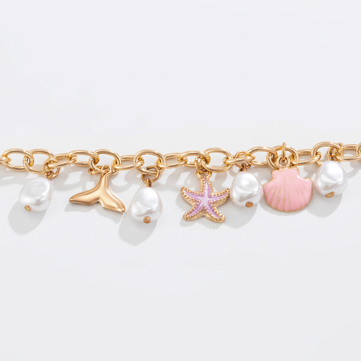 Ocean Style Fishtail Pearl Bracelet