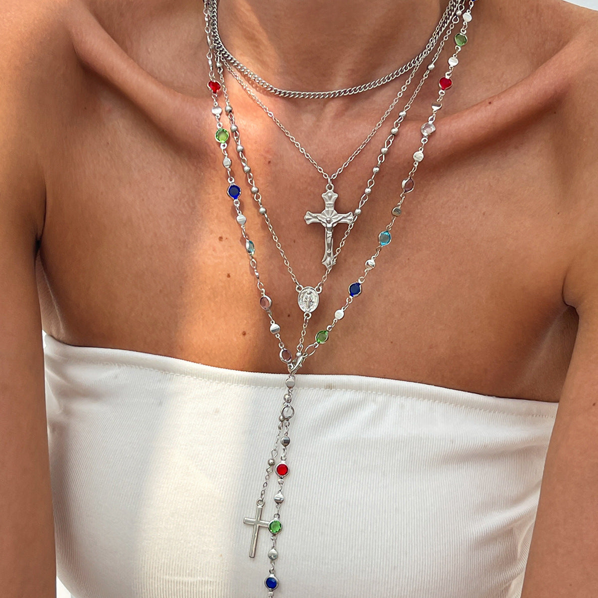 Diamond Cross Pendant Necklace