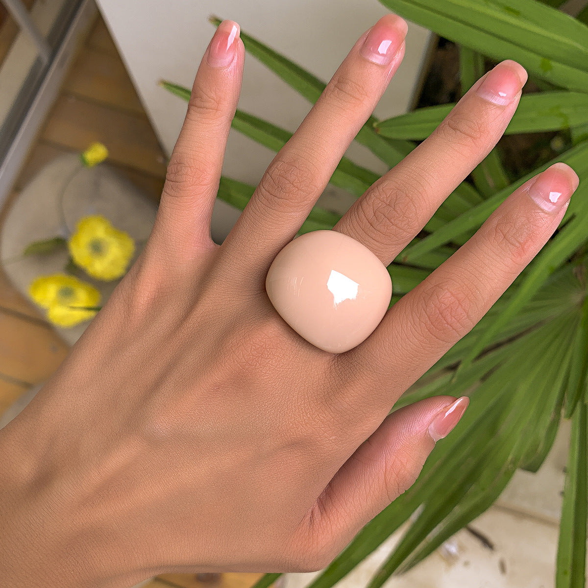 Candy Color Acrylic Hoop Ring