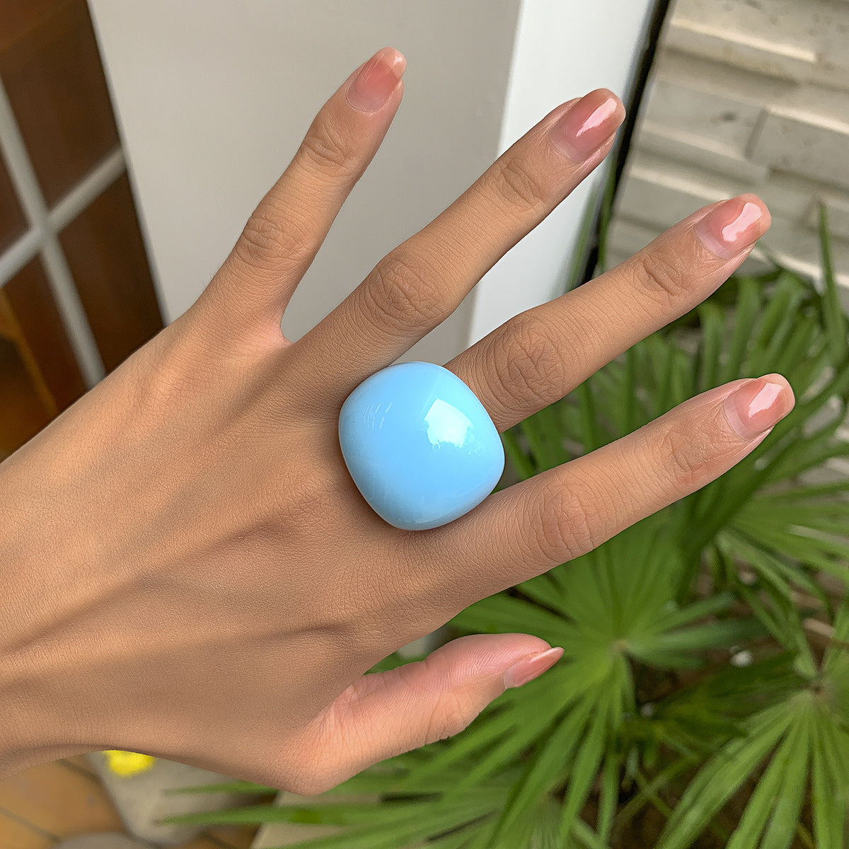 Candy Color Acrylic Hoop Ring