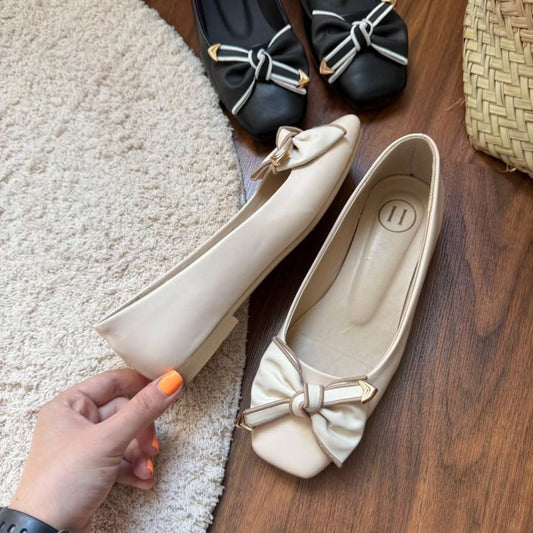 Women's Bow Knot Versatile Soft-soled Shoes