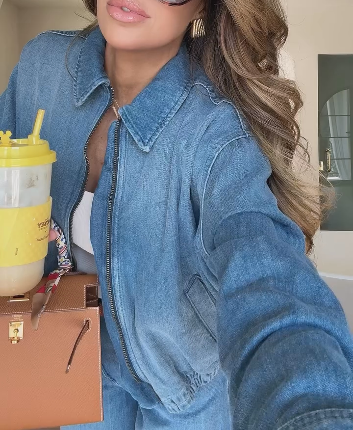 Denim Bomber Jacket