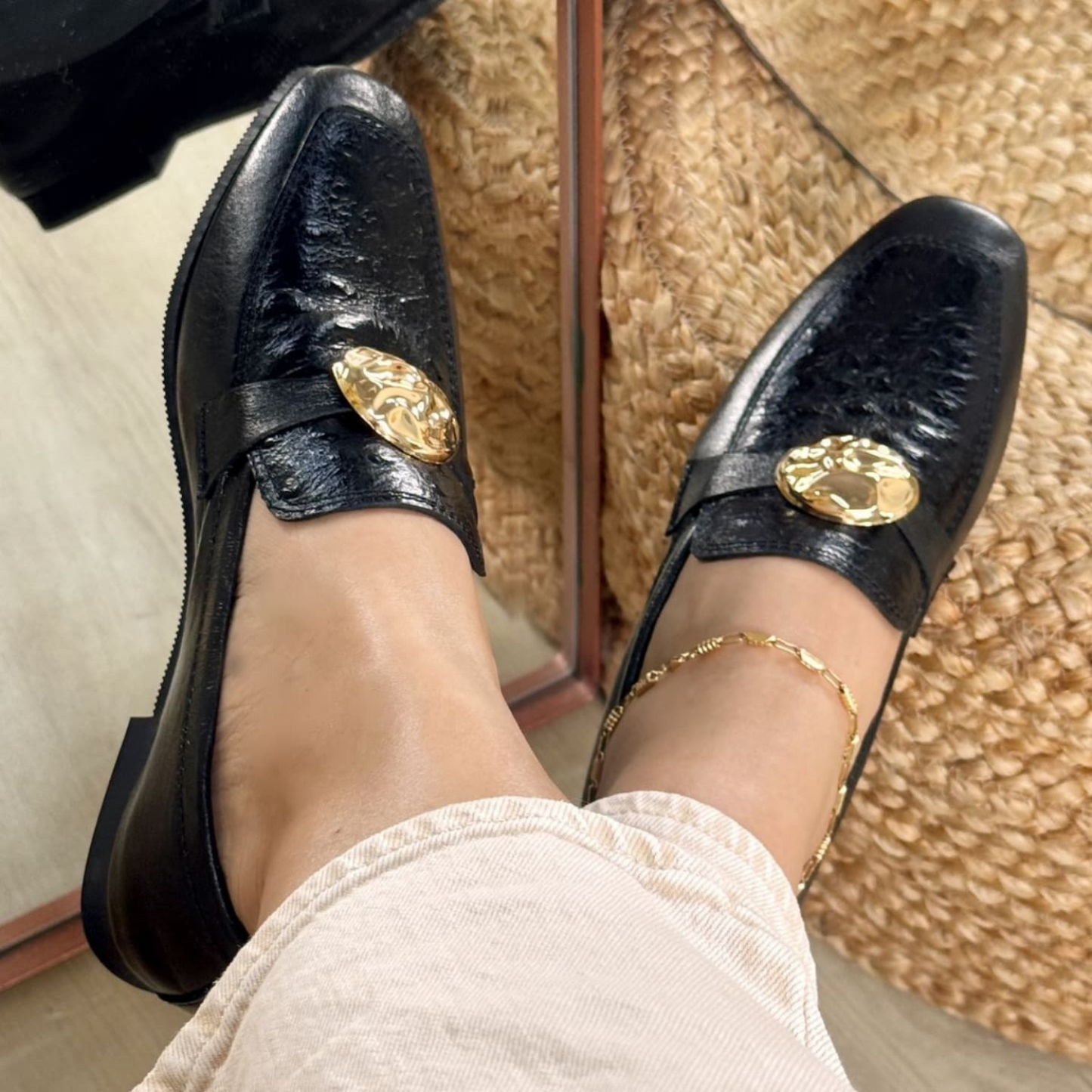 Women's Lucca Metal Buckle Loafers