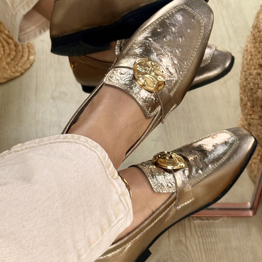 Women's Lucca Metal Buckle Loafers