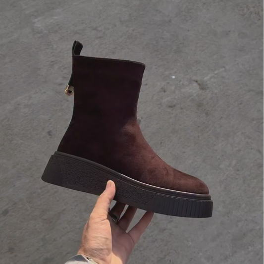 Women's Suede Platform Boots