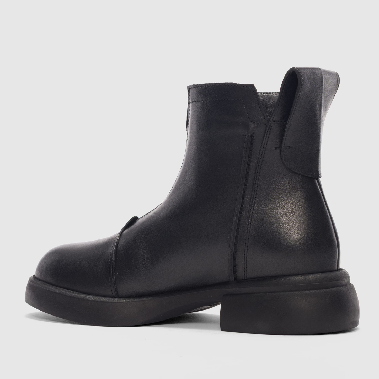 Genuine Leather Lace Detailed Side Zippered Women's Boots