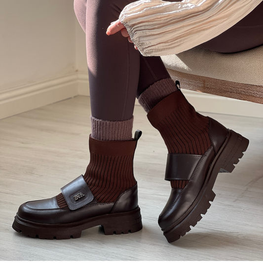 Platform Martin Stretch Sock Boots