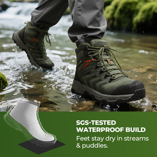 Men’s Waterproof High-Rebound Hiking Boots