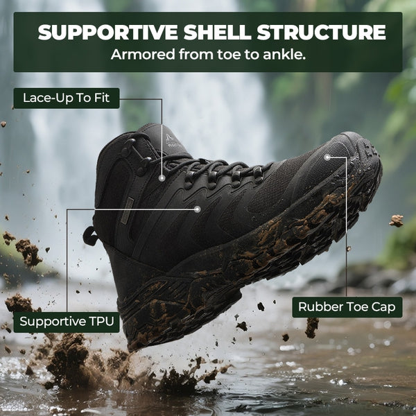 Men's Wide Waterproof Hiking Boots