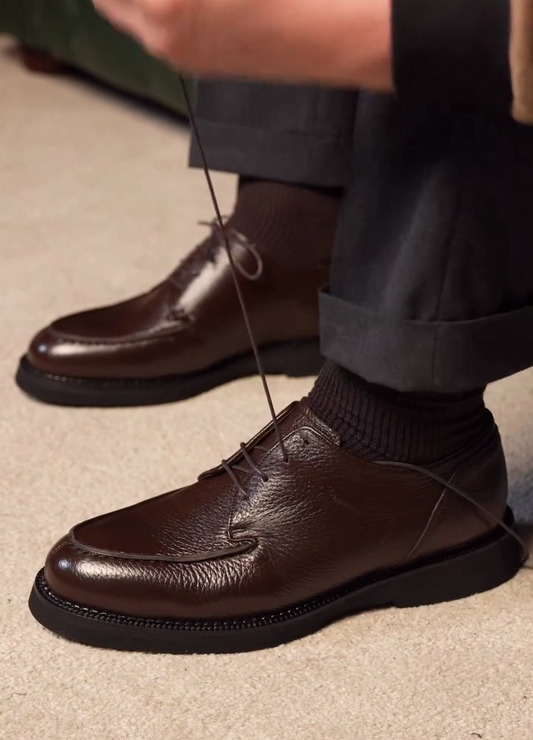 Men's Calfskin Brogue Shoes