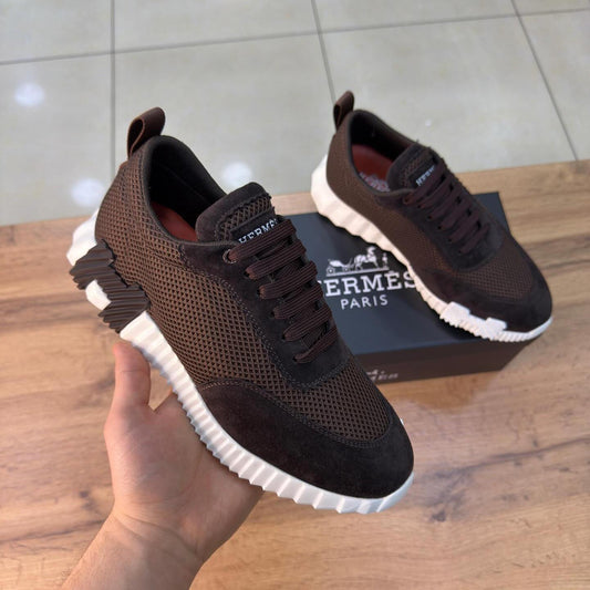 Suede Mesh Casual Men's Shoes