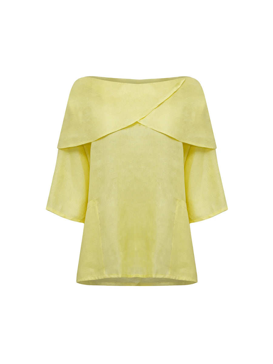 Shawl Collar Shirt & Wide Leg Pants
