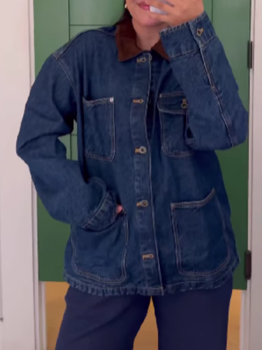 Washed Denim Coat