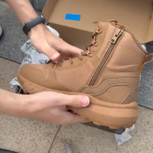 Men's Side-Zip Lace-Up Ankle Boots