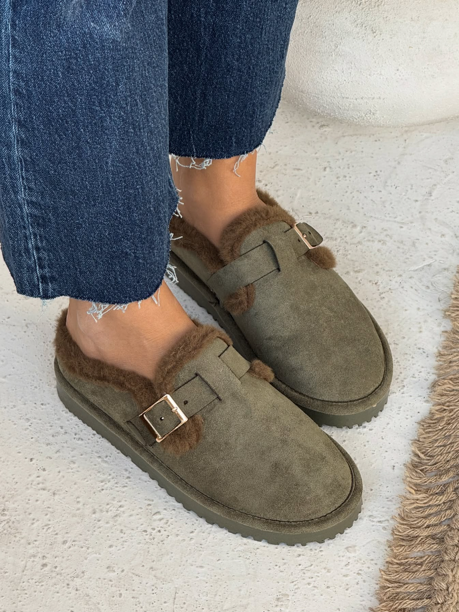 Solid Plush Flats