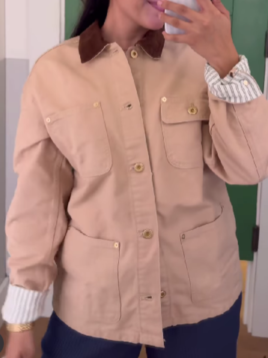 Washed Denim Coat