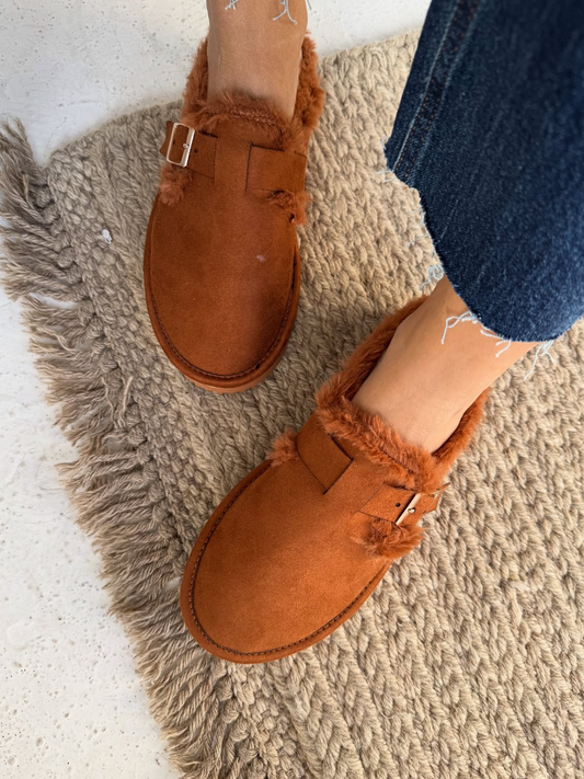 Solid Plush Flats