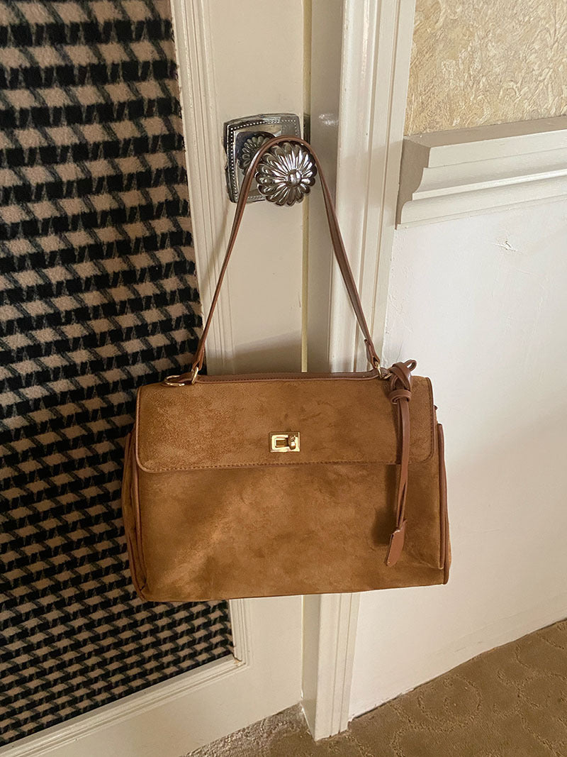 Chic Suede Underarm Bag