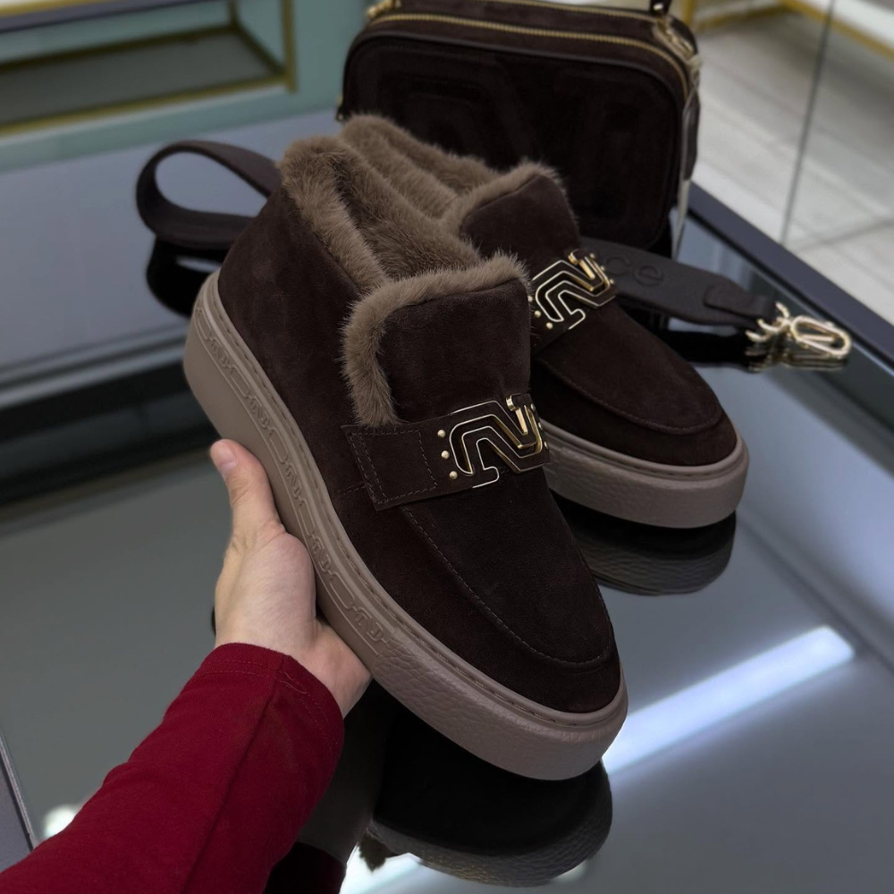 Fleece-Lined Cotton Padded Winter Shoes