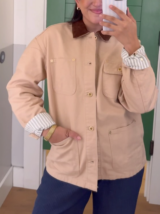 Washed Denim Coat