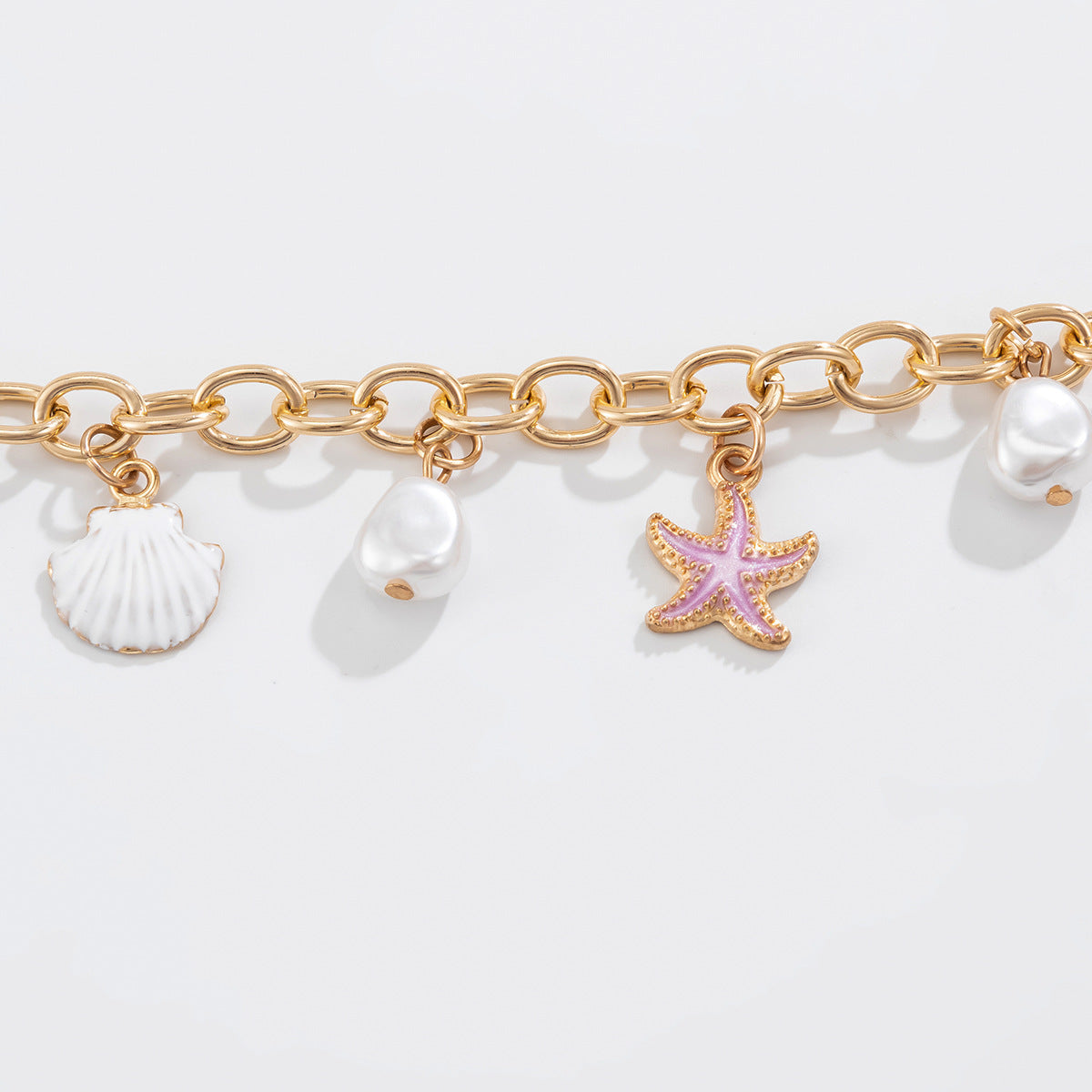 Ocean Style Fishtail Pearl Necklace