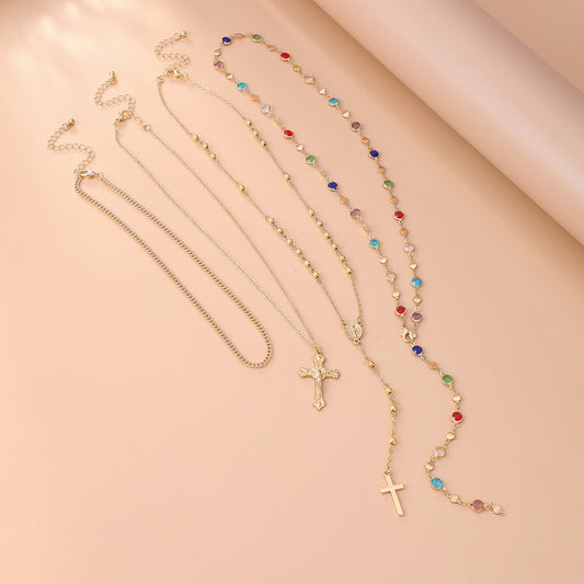 Diamond Cross Pendant Necklace