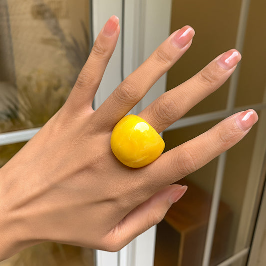 Candy Color Acrylic Hoop Ring