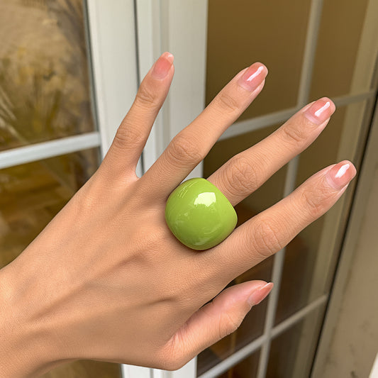 Candy Color Acrylic Hoop Ring