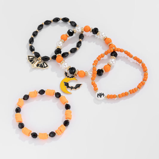 Halloween Dark Bat Mixed Color Bracelet
