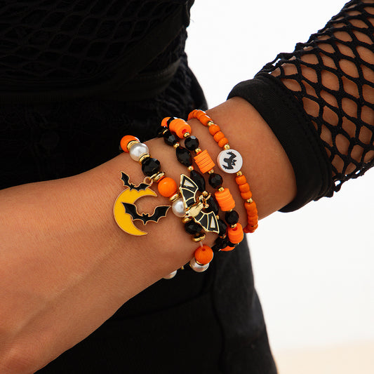 Halloween Dark Bat Mixed Color Bracelet