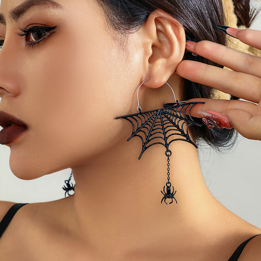 Halloween Spiderweb Earrings