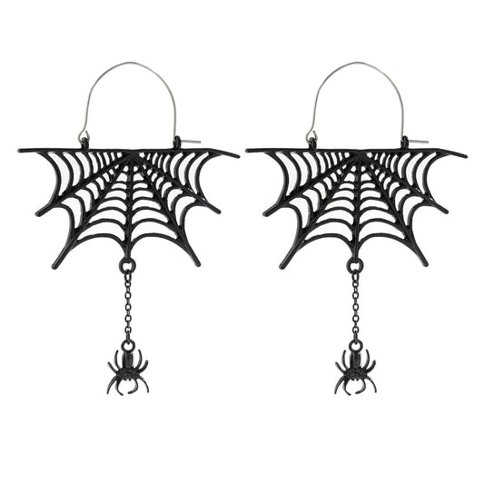 Halloween Spiderweb Earrings