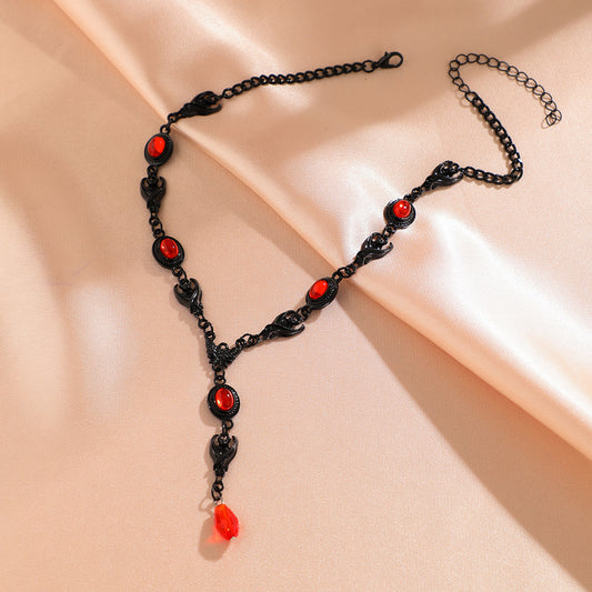 Halloween Blood Ruby Necklace