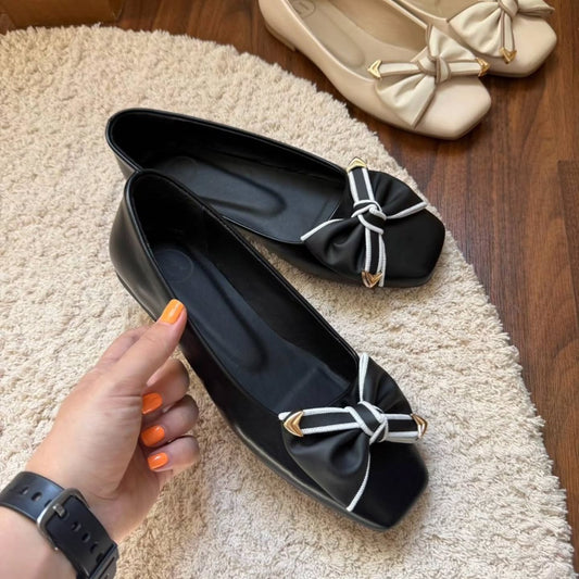 Women's Bow Knot Versatile Soft-soled Shoes