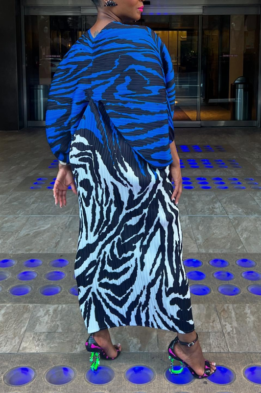 Zebra Accordion Dress