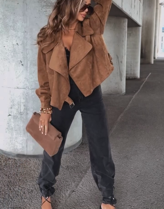 Suede Biker Jacket