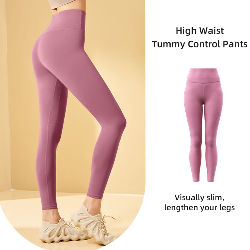 High Waisted Tummy Control Side Pocket Shaping Training Leggings
