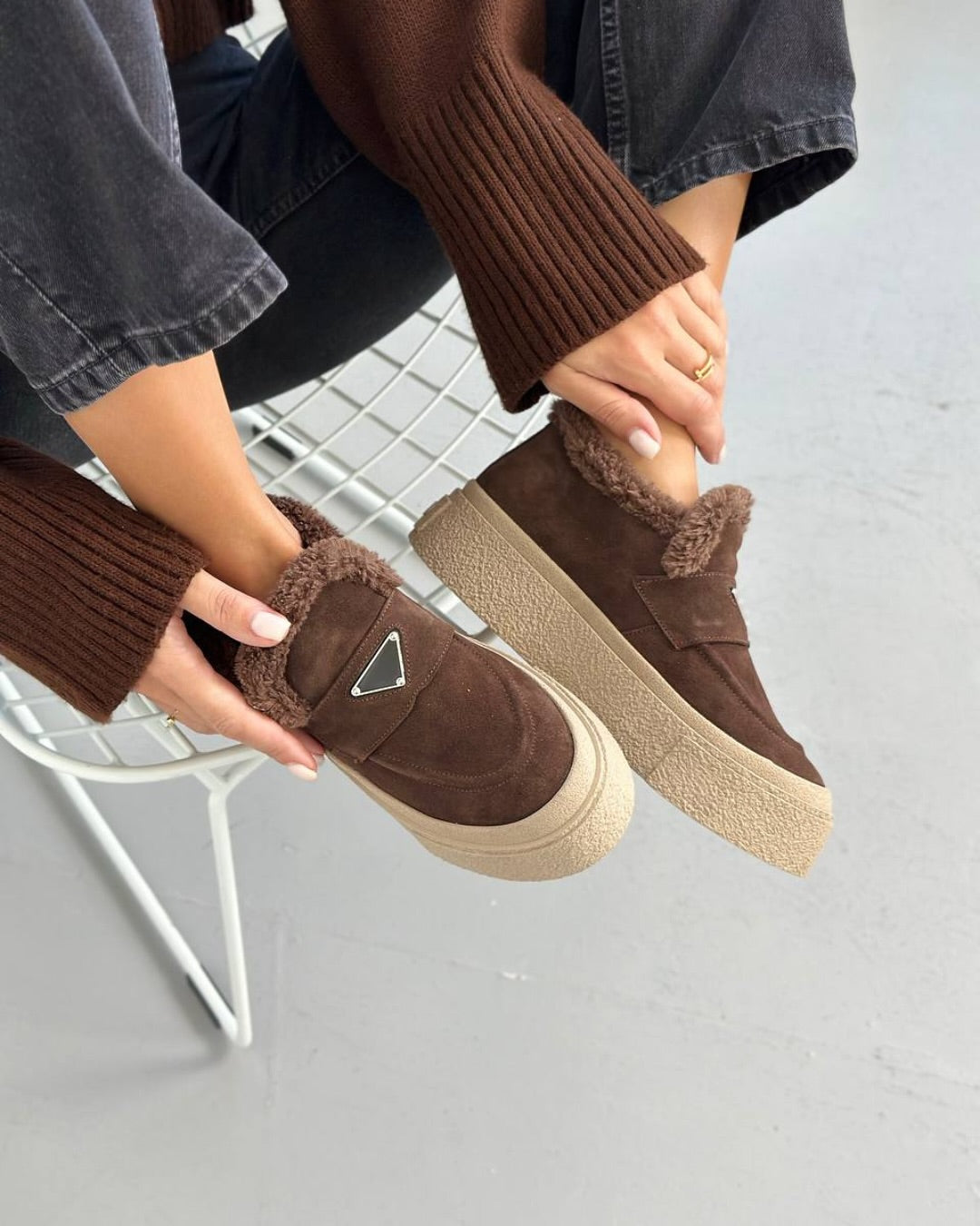 Triangle Thick-soled Snow Shoes