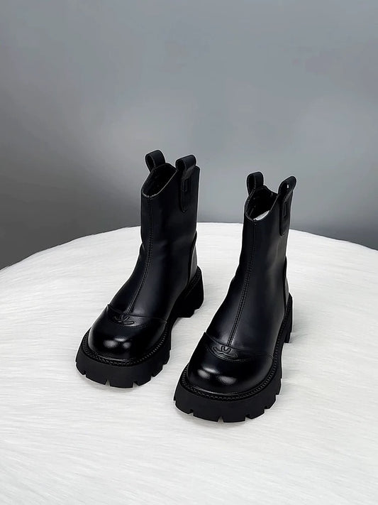 Women's Platform Martin Boots For Fall And Winter