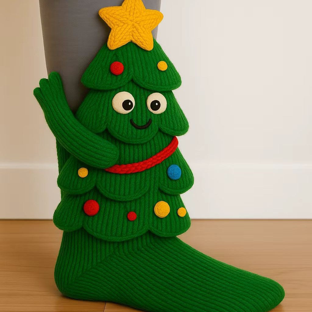 3D Knitted Animal Socks