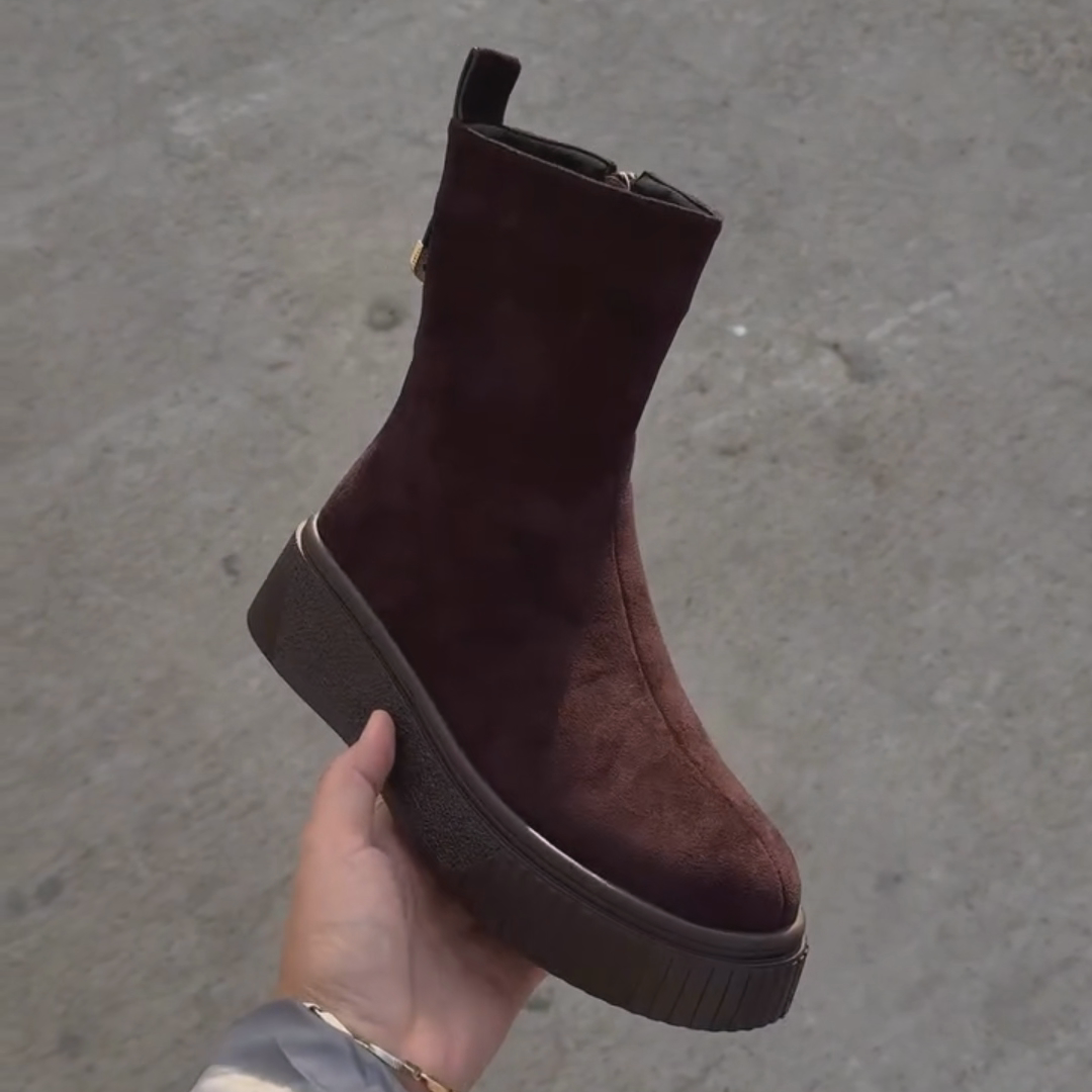 Women's Suede Platform Boots