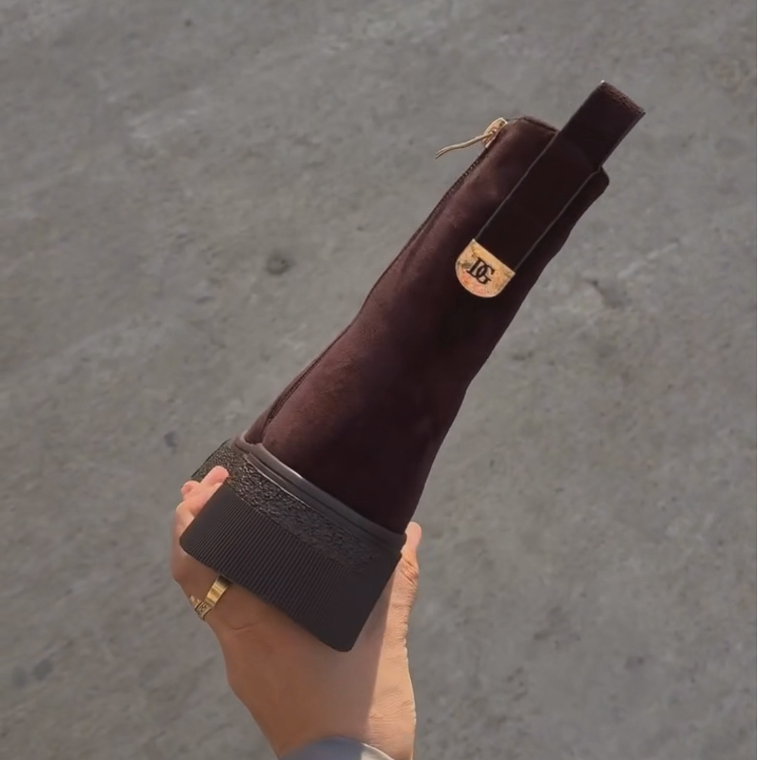 Women's Suede Platform Boots