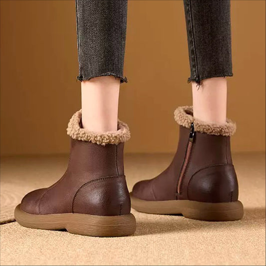 Fleece-Lined Thickened Winter Warm Non-Slip Women's Boots