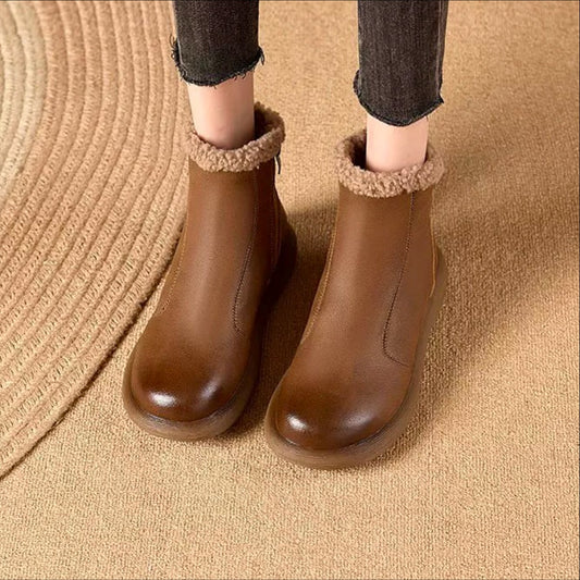 Fleece-Lined Thickened Winter Warm Non-Slip Women's Boots