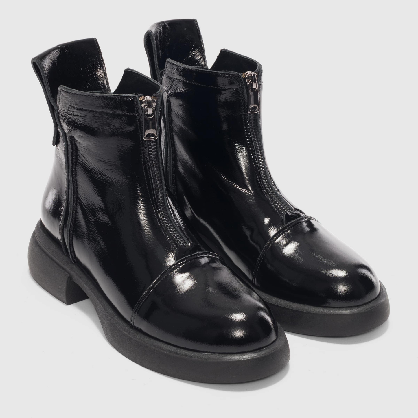 Genuine Leather Lace Detailed Side Zippered Women's Boots