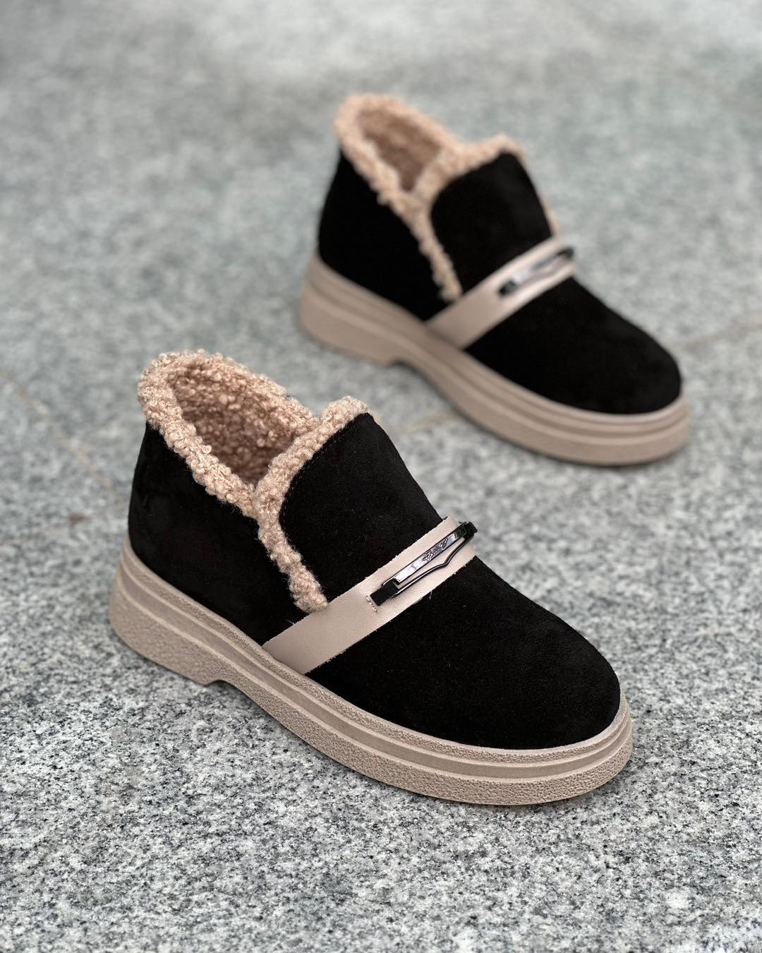 Thermal Fleece-Lined Loafers