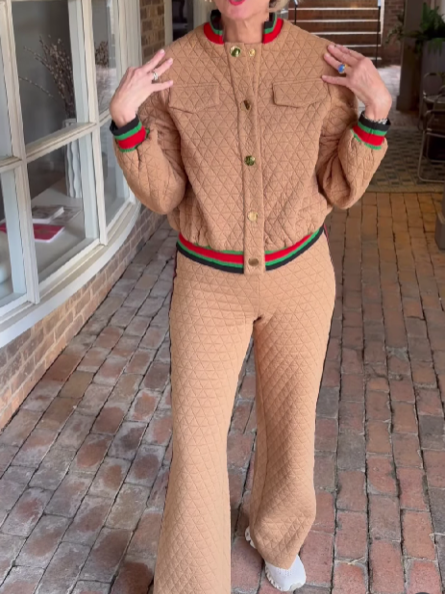 Knitted Jacket Autumn and Winter Suit